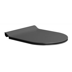 GSI Pura deska sedesowa wolnoopadająca slim czarny mat/chrom MS86CSN26