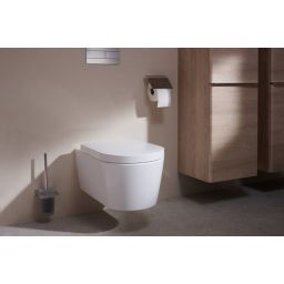 Hansgrohe EluPura S miska WC wisząca bez kołnierza ze spłukiwaniem wirowym biały połysk 60343450