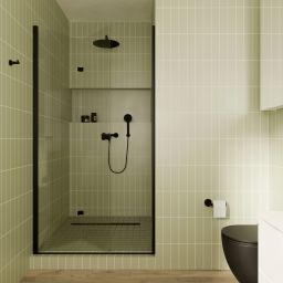 Hagser Lara Brigit zestaw prysznicowy ścienny czarny mat HGR30000036