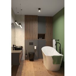 Hagser Beno miska WC wisząca Rimless z deską wolnoopadającą czarny mat HGR80000042