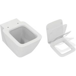 Zestaw Ideal Standard Strada II miska WC wisząca z deską wolnoopadającą biały (T299701, T360101)