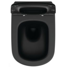 Ideal Standard Tesi miska WC z deską wolnoopadającą wisząca bez kołnierza czarny T3546V3