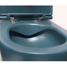Isvea Infinity miska WC wisząca bez kołnierza zielony mat 10NF02004-2P