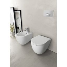 Isvea Infinity miska WC wisząca bez kołnierza biały mat 10NF02004-2L
