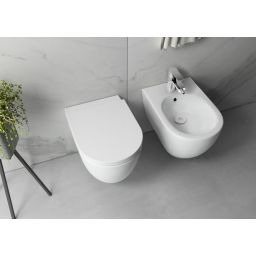 Isvea Infinity miska WC wisząca bez kołnierza biały mat 10NF02004-2L