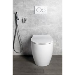 Isvea Sentimenti miska WC stojąca bez kołnierza biały 10SM10004SV