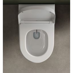 Kludi Cleantronic toaleta myjąca wisząca bez kołnierza ze spłukiwaniem wirowym biała 16WCW0143