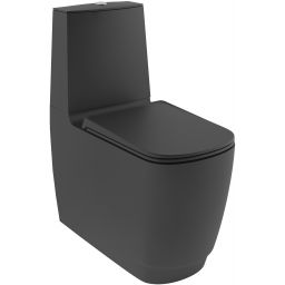 Kludi Resa S miska kompakt WC ze spłukiwaniem wirowym czarny mat 27WCB0139