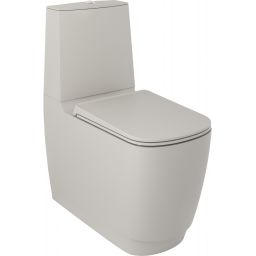 Kludi Resa S miska kompakt WC ze spłukiwaniem wirowym jasny szary mat 27WCB01O2