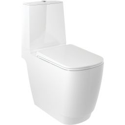 Kludi Resa S miska kompakt WC ze spłukiwaniem wirowym biały połysk 27WCB0243