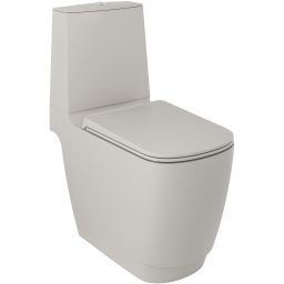 Kludi Resa S miska kompakt WC ze spłukiwaniem wirowym jasny szary mat 27WCB02O2