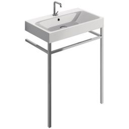 Kerasan Cento nogi do umywalki z relingiem chrom 9121K1