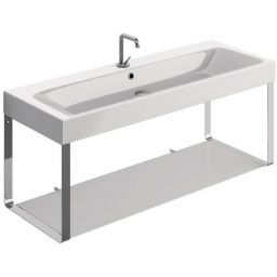 Kerasan Cento stelaż wiszący do umywalki z półką chrom 9127K1