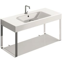 Kerasan Cento stelaż wiszący do umywalki z półką chrom 9153K1