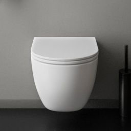 Zestaw Ksuro 01 miska WC wisząca Pure Edge z deską wolnoopadającą biały 22001000