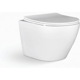 Laveo Akan zestaw stelaż z miską, deską i przyciskiem VMDB600S