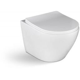 Laveo Akan zestaw stelaż z miską, deską i przyciskiem VMDC600S