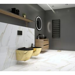 LaVita Sofi Slim Gold/Black miska WC z deską wolnoopadającą wisząca bez kołnierza czarny-złoty połysk 5900378319146