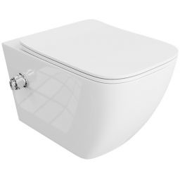 LaVita Parana toaleta myjąca wisząca bez kołnierza biała