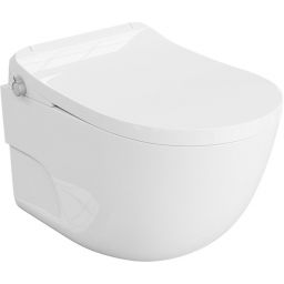 LaVita Dola miska WC wisząca bez kołnierza z funkcją bidetu i deską wolnoopadającą biały połysk