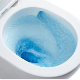 LaVita Sinto miska WC z deską wolnoopadającą wisząca bez kołnierza spłukiwanie wirowe biały połysk