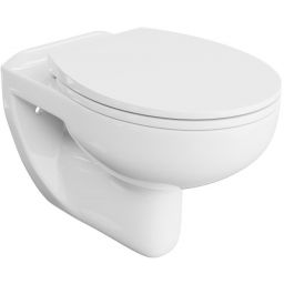 LaVita Arctic miska WC miska WC wisząca bez kołnierza z deską wolnoopadającą biały połysk
