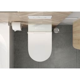Oltens SmartFrisk miska WC wisząca myjąca z powłoką SmartClean z deską biała 42038000