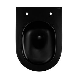 Oltens Hamnes Stille miska wisząca WC PureRim spłukiwanie wirowe SmartClean czarna 42521300