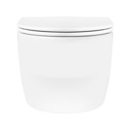 Oltens Holsted miska WC wisząca PureRim z powłoką SmartClean biała 42516000