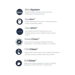 Zestaw Oltens Hamnes Stille miska WC wisząca PureRim z powłoką SmartClean spłukiwanie wirowe z deską wolnoopadającą biały 42523000