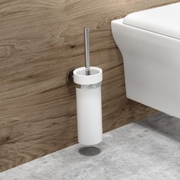 Oltens Gulfoss szczotka toaletowa ścienna biała/chrom 82101000