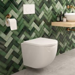 Zestaw Oltens Hamnes miska WC wisząca PureRim z deską wolnoopadającą 42014000