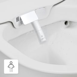 Oltens SmartFrisk miska WC wisząca myjąca z powłoką SmartClean z deską biała 42038000