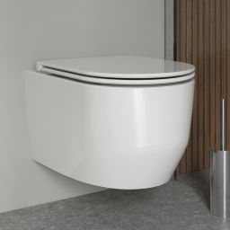 Oltens Holsted miska WC wisząca bez kołnierza biały połysk 42016000