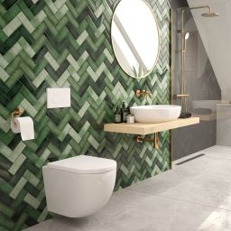 Zestaw Oltens Hamnes miska WC wisząca PureRim z powłoką SmartClean z deską wolnoopadającą 42514000