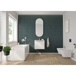 Zestaw Oltens Jog miska WC wisząca PureRim z powłoką SmartClean z deską wolnoopadającą Slim 42505000