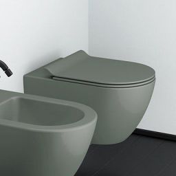 GSI Pura miska WC wisząca bez kołnierza Swirlflush agave dual-mat 881504