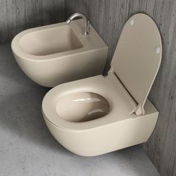GSI Pura miska WC wisząca bez kołnierza Swirlflush creta dual-mat 881508