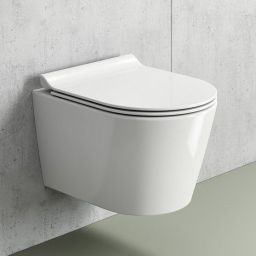 GSI Kube X miska WC wisząca bez kołnierza Swirlflush ExtraGlaze biały 941811