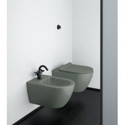 GSI Pura miska WC wisząca bez kołnierza Swirlflush agave dual-mat 881504