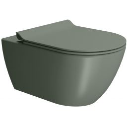 GSI Pura miska WC wisząca bez kołnierza Swirlflush agave dual-mat 881504