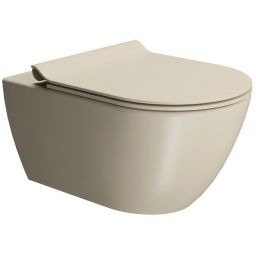 GSI Pura miska WC wisząca bez kołnierza Swirlflush creta dual-mat 881508