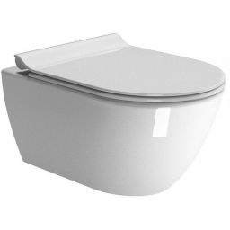 GSI Pura miska WC wisząca bez kołnierza Swirlflush ExtraGlaze biała 881511
