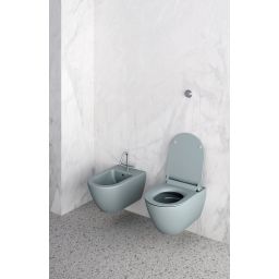 GSI Pura miska WC wisząca bez kołnierza Swirlflush ghiaccio dual-mat 881515