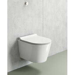 GSI Kube X miska WC wisząca bez kołnierza Swirlflush ExtraGlaze biały 941811