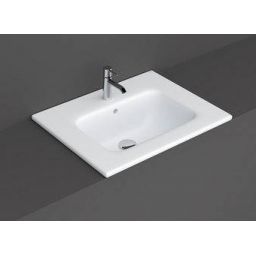 Rak Ceramics Joy umywalka 61 cm wpuszczana prostokątna biała JOYDI06101WH