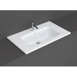 Rak Ceramics Joy umywalka 81 cm wpuszczana prostokątna biała JOYDI08101WH