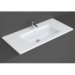 Rak Ceramics Joy umywalka 101 cm wpuszczana prostokątna biała JOYDI10101WH