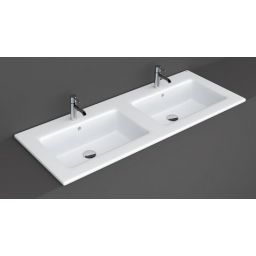 Rak Ceramics Joy umywalka 121 cm wpuszczana prostokątna biała JOYDI12102WH