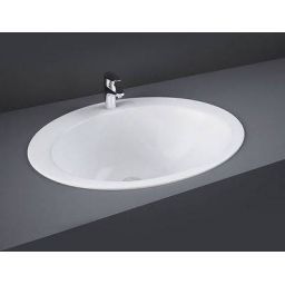 Rak Ceramics Jessica umywalka 53x43,5 cm owalna wpuszczana biała LAJE00001